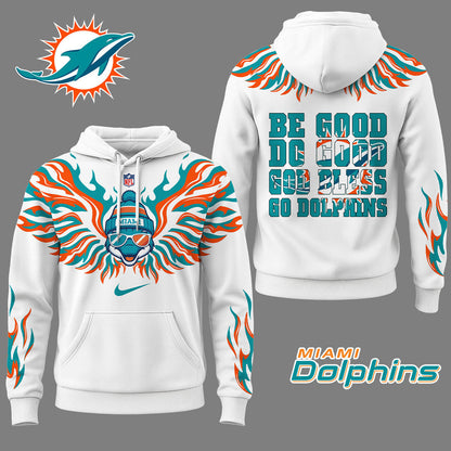 Miami Dolphins Premium Fire Wings 3d Hoodie Ny