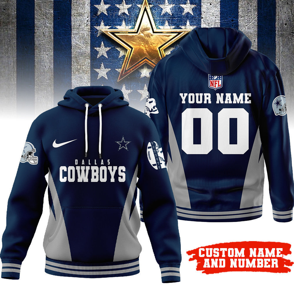 Dallas Cowboys | Premium Personalized Fan Hoodie Td