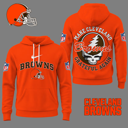 Cleveland Browns | Premium Grateful Again Hoodie Ny