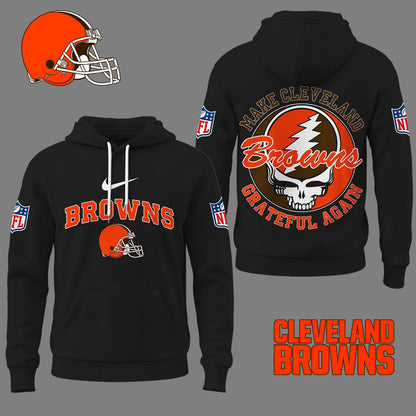 Cleveland Browns | Premium Grateful Again Hoodie Ny