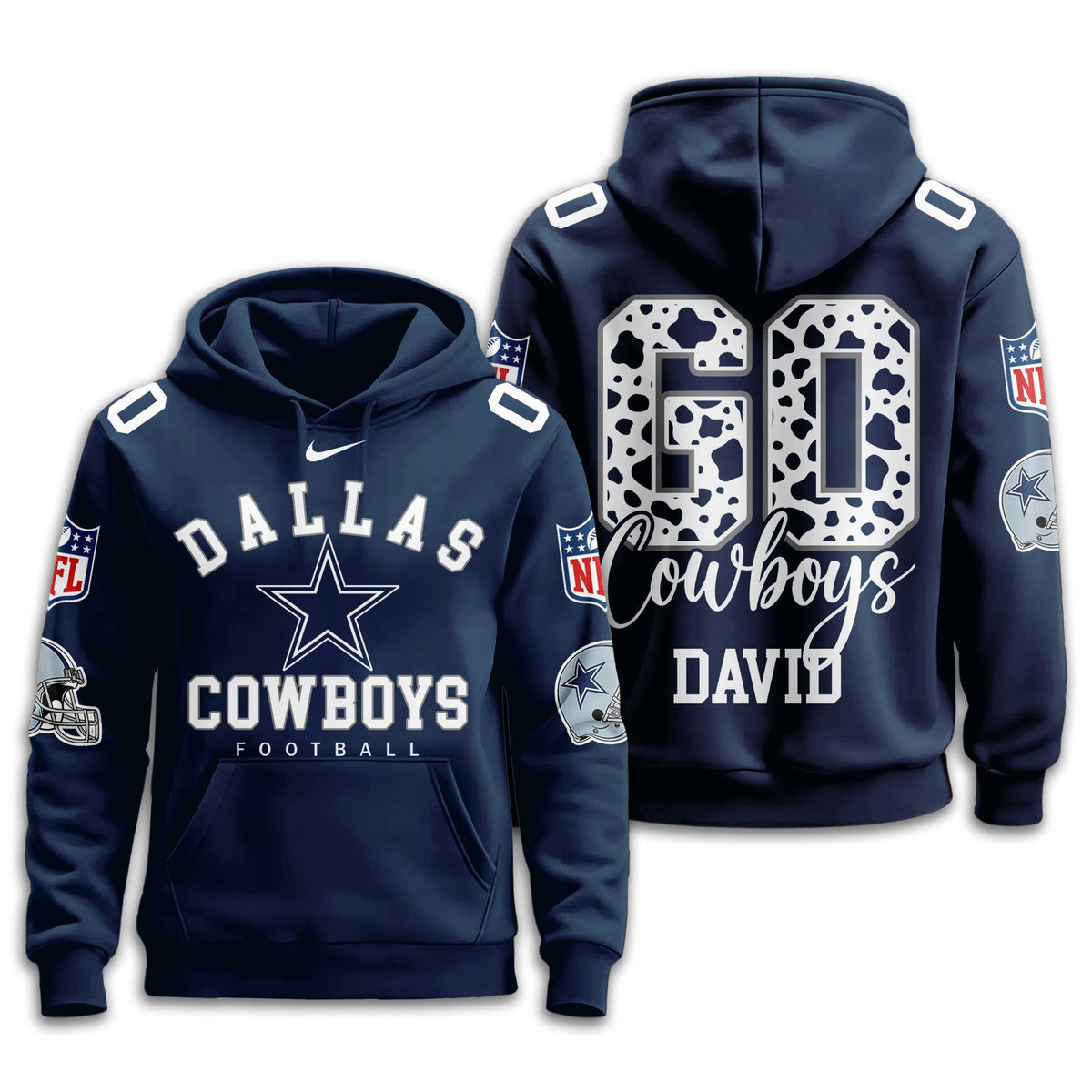 Dallas Cowboys Premium Custom Game Day Hoodie Td
