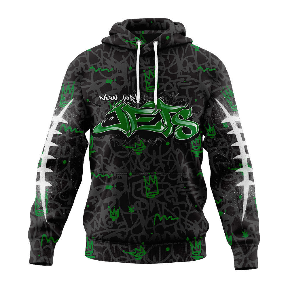 New York Jets Premium Special Graffiti My Team 4 Life Hoodie Mm
