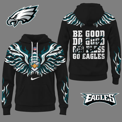 Philadelphia Eagles Premium Fire Wings 3d Hoodie Ny