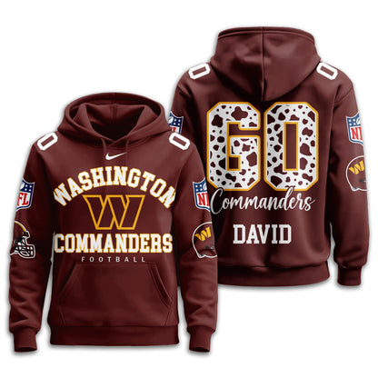 Washington Commanders Premium Custom Game Day Hoodie Td