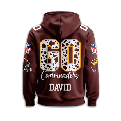 Washington Commanders Premium Custom Game Day Hoodie Td