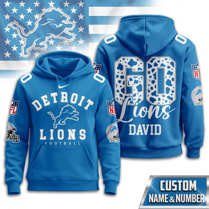 Detroit Lions Premium Custom Game Day Hoodie Td