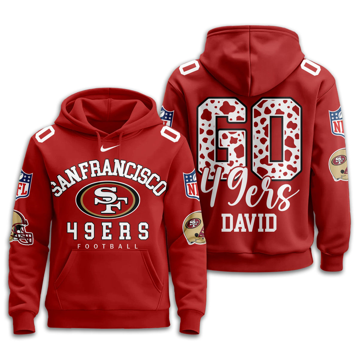 San Francisco 49ers Premium Custom Game Day Hoodie Td