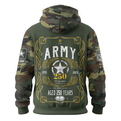 Las Vegas Raiders Premium Us Army 250th Anniversary 3d Hoodie Td