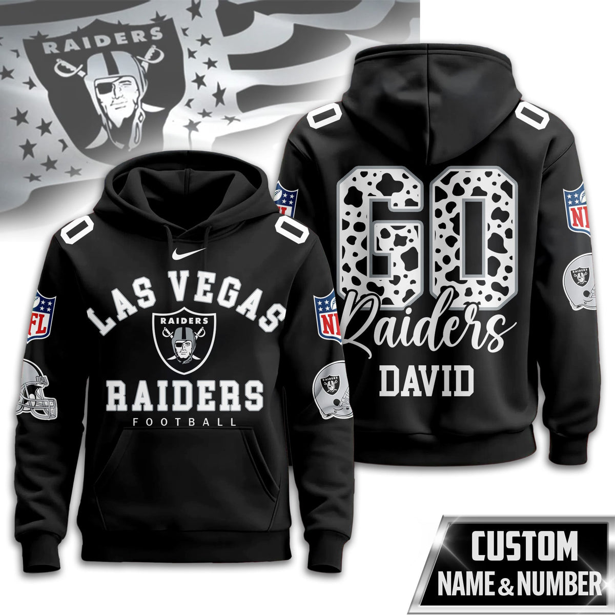Las Vegas Raiders Premium Custom Game Day Hoodie Td