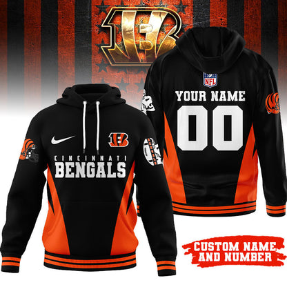 Cincinnati Bengals | Premium Personalized Fan Hoodie Td