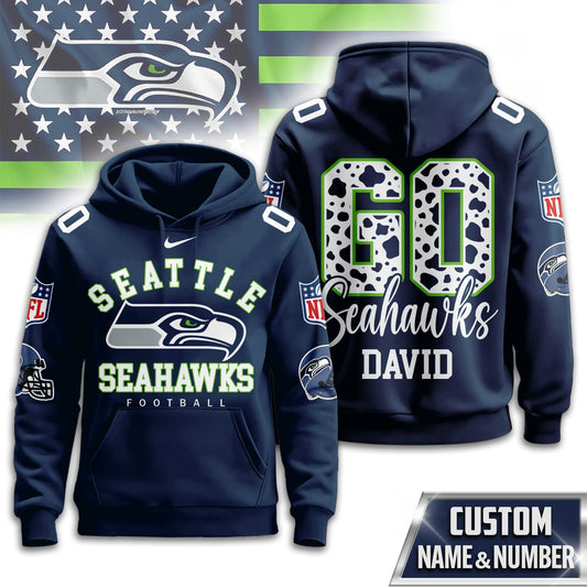 Seattle Seahawks Premium Custom Game Day Hoodie Td