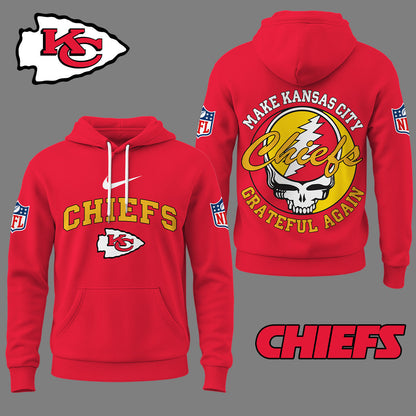 Kansas City Chiefs | Premium Grateful Again Hoodie Ny