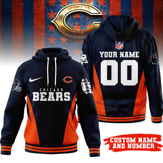 Chicago Bears | Premium Personalized Fan Hoodie Td