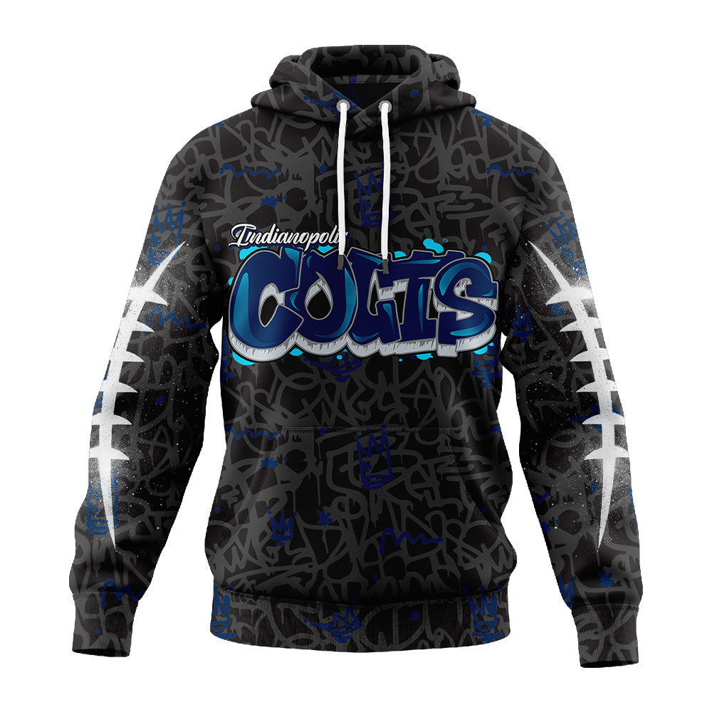 Indianapolis Colts Premium Special Graffiti My Team 4 Life Hoodie Mm