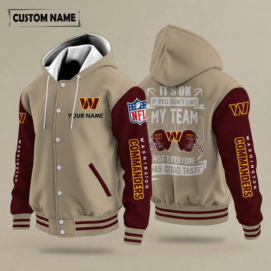 Washington Commanders It's Ok If You Don't Like My Team Hooded Letterm