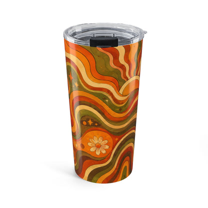 Retro 70s Psychedelic Waves 20oz Tumbler