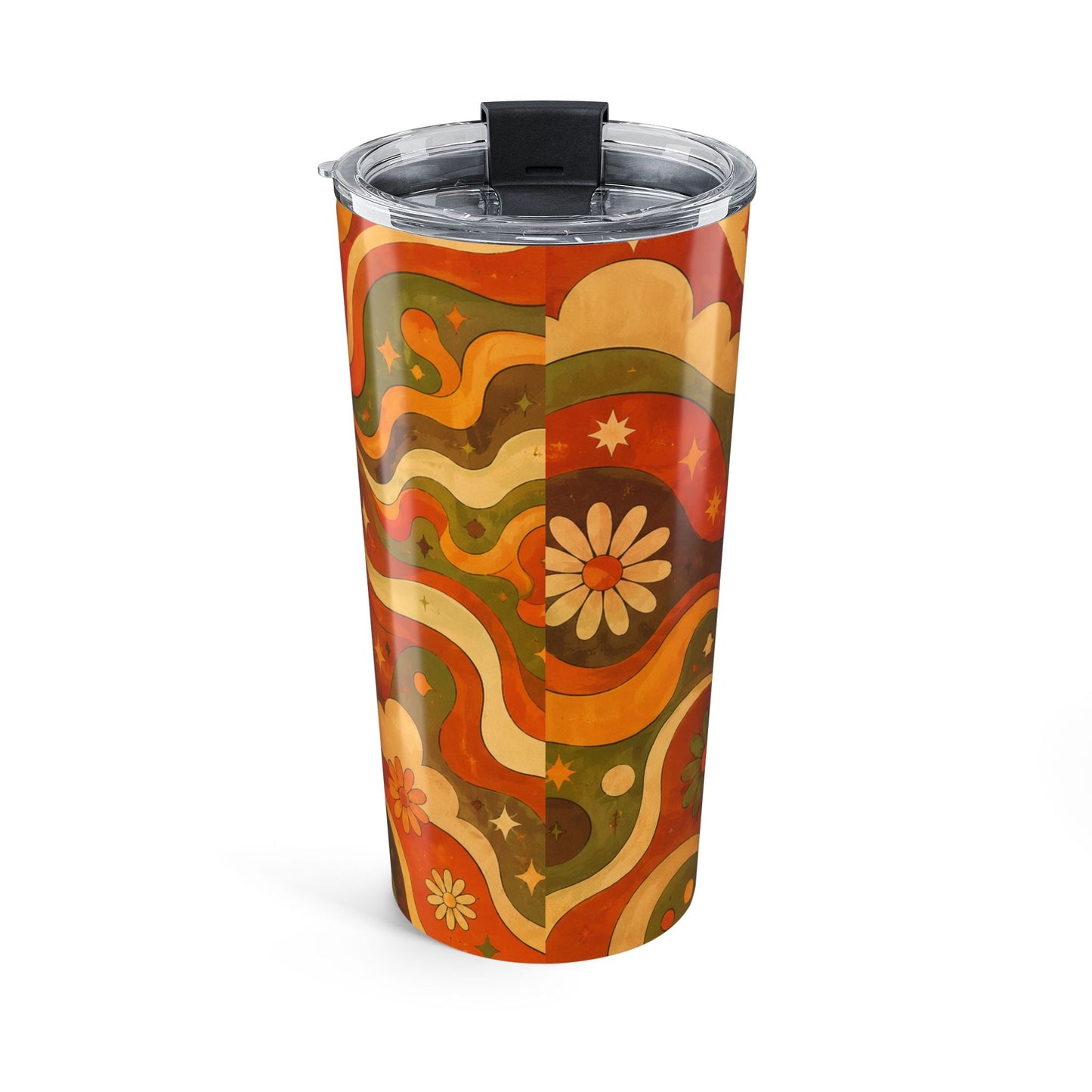 Retro 70s Psychedelic Waves 20oz Tumbler