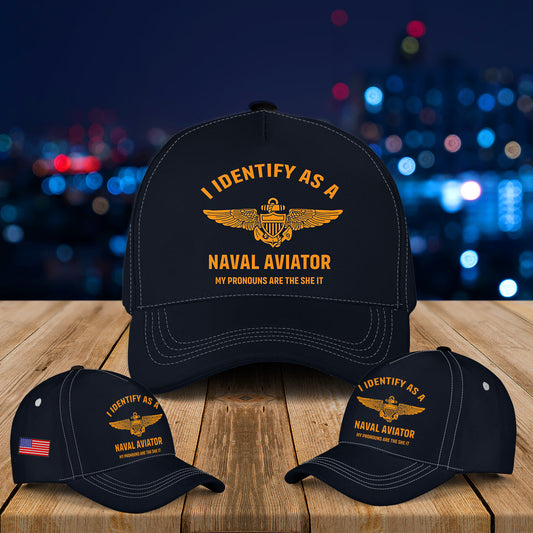 I Identify as a Naval Aviator Baseball Cap