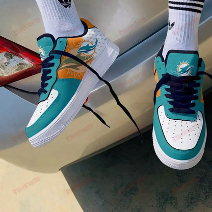 Air Force 1 Shoes Miami Dolphins Af1 Sneakers 23