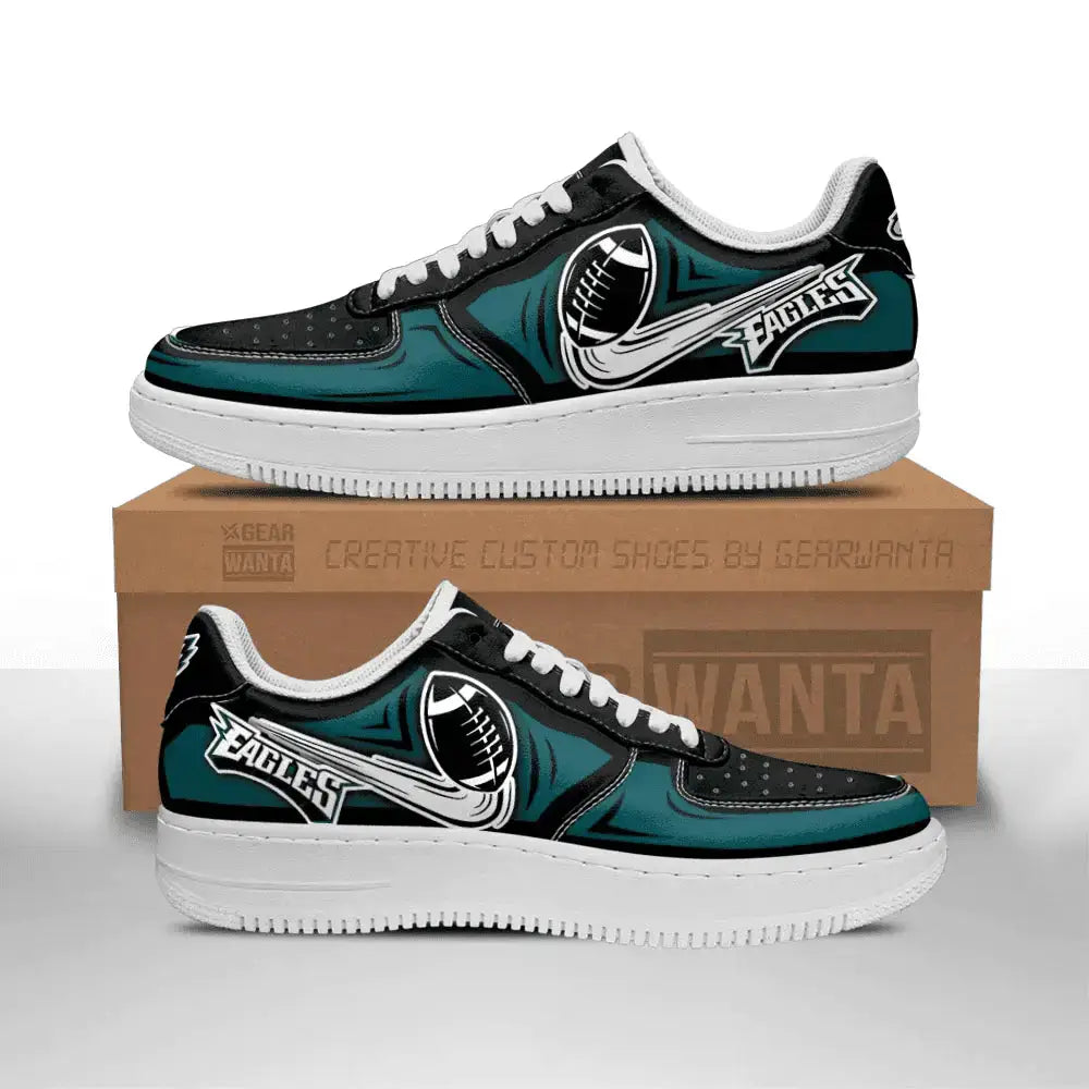 Air Force 1 Shoes Philadelphia Eagles Air Shoes Custom NAF Sneakers For Fans