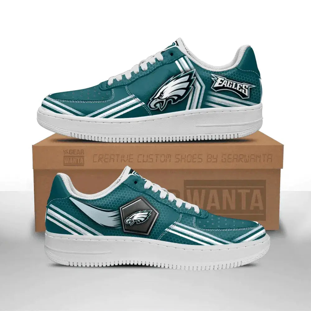 Air Force 1 Shoes Philadelphia Eagles Air Sneakers Custom Force Shoes For Fans