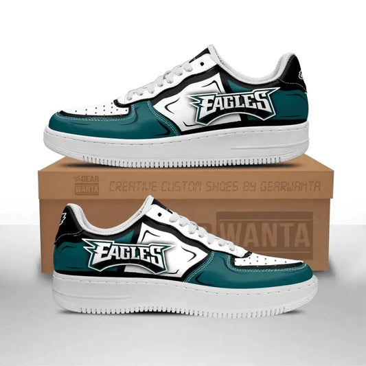 Air Force 1 Shoes Philadelphia Eagles Air Sneakers Custom NAF Shoes For Fan