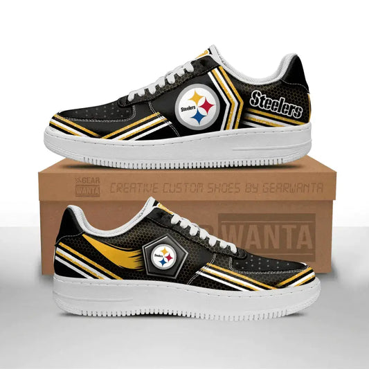 Air Force 1 Shoes Pittsburgh Steelers Air Sneakers Custom Force Shoes For Fans