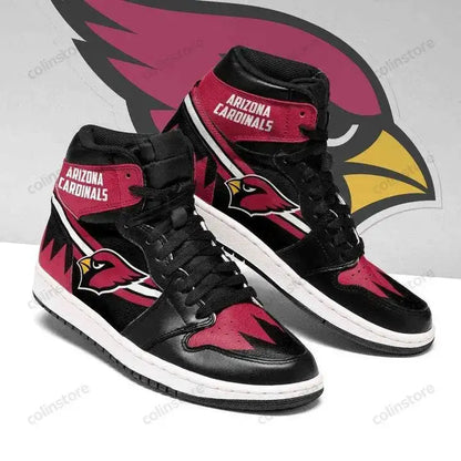 Air JD Hightop Shoes Arizona Cardinals Black Red Air Jordan 1 High Sneakers