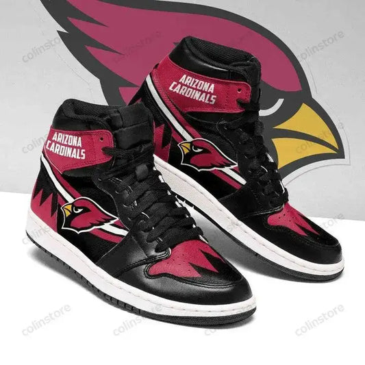 Air JD Hightop Shoes Arizona Cardinals Black Red Air Jordan 1 High Sneakers