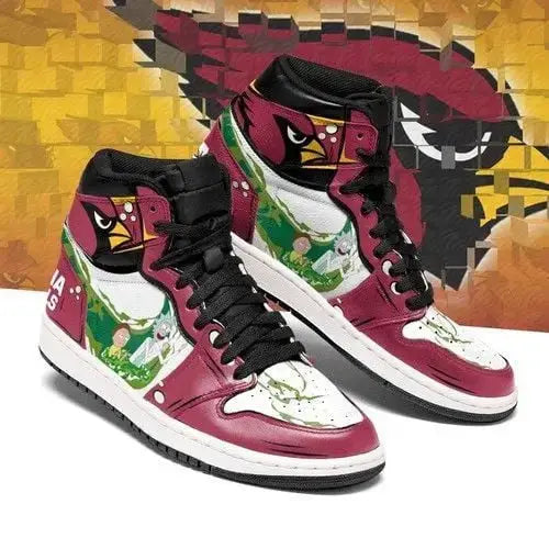 Air JD Hightop Shoes Arizona Cardinals Rick And Morty Air Jordan 1 High Sneakers