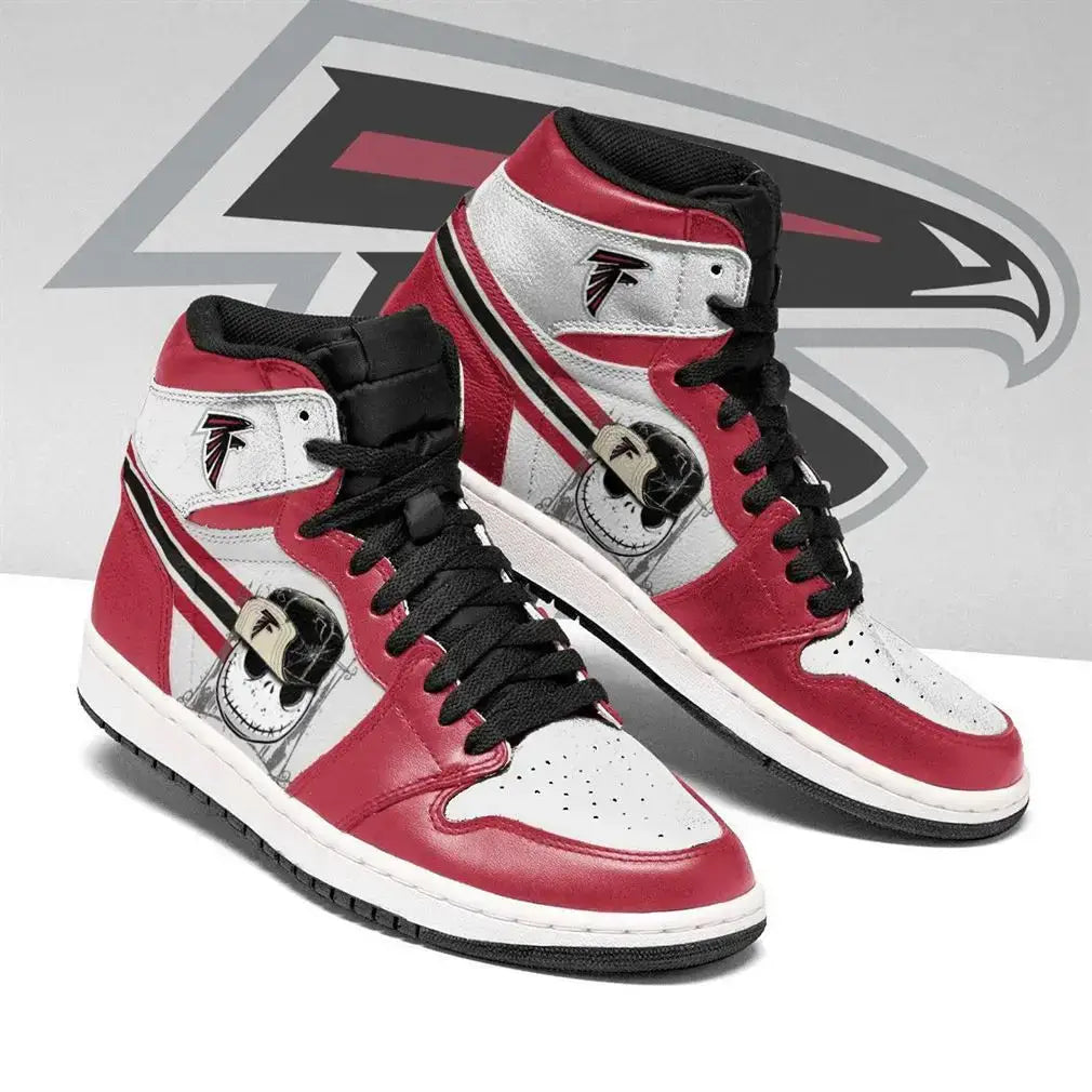 Air JD Hightop Shoes Atlanta Falcons Jack Skellington Air Jordan 1 High Sneakers