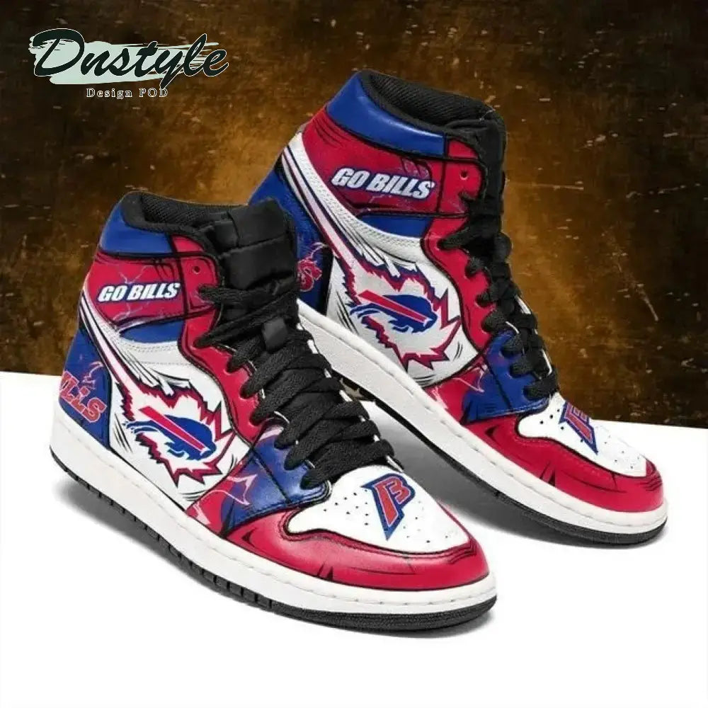 Air JD Hightop Shoes Buffalo Bills Limited Air Jordan 1 High Sneakers V2