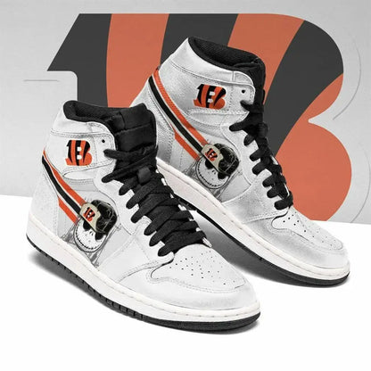Air JD Hightop Shoes Cincinnati Bengals Jack Skellington Air Jordan 1 High Sneakers