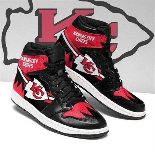 Air JD Hightop Shoes Kansas City Chiefs Red Black Air Jordan 1 High Sneakers
