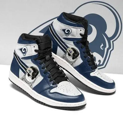 Air JD Hightop Shoes Los Angeles Rams Jack Skellington Edition Air Jordan 1 High Sneakers