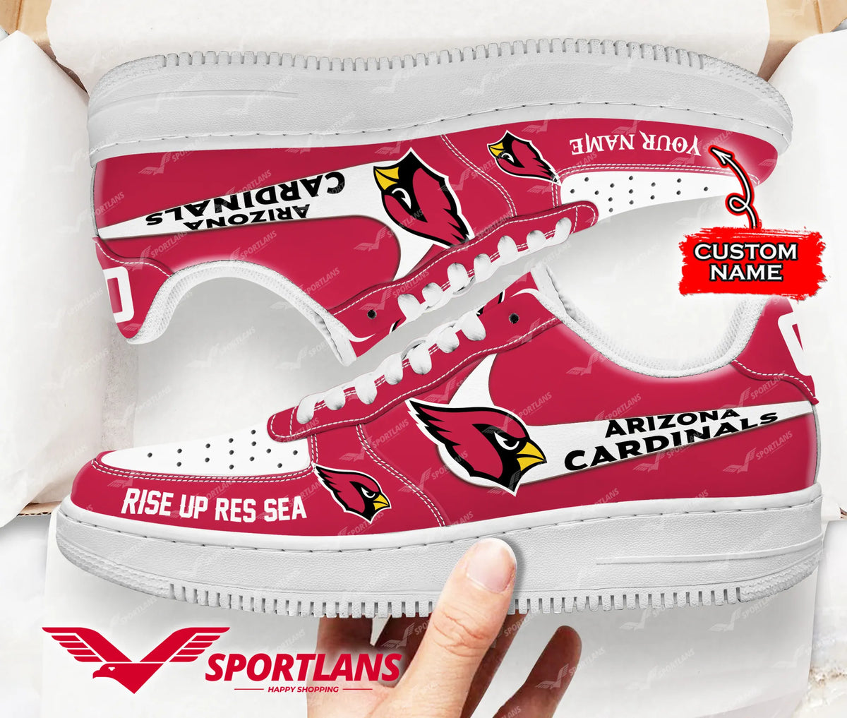 Arizona Cardinals Sport Team Air Force 1 Sneakers Shoes For Men And Women 538ZK-5760
