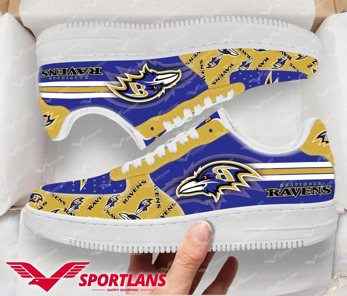 Baltimore Ravens Personalized Air Force 1 Shoes