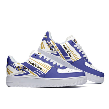 Baltimore Ravens Sport Team Air Force 1 Sneakers Shoes For Men And Women 138ZR-4741