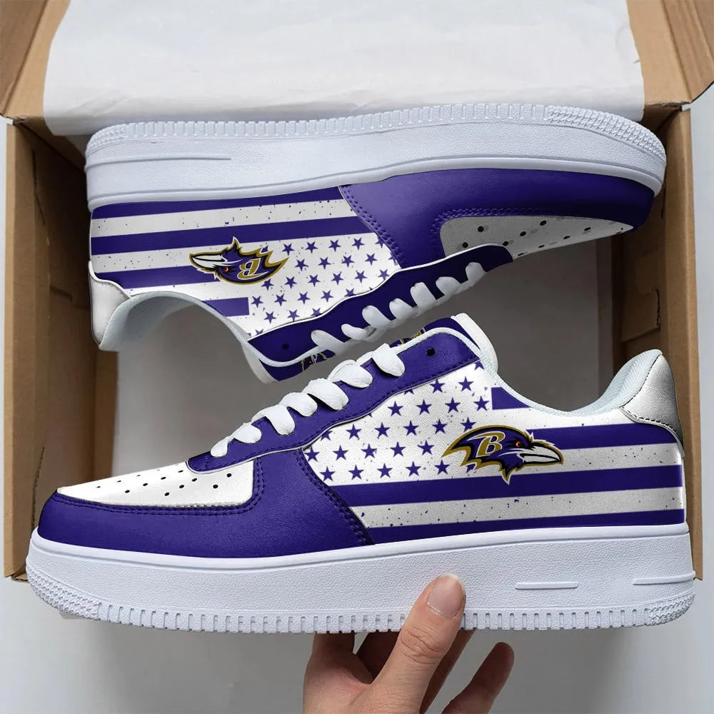 Baltimore Ravens Sport Team Air Force 1 Sneakers Shoes For Men And Women 201XO-4929