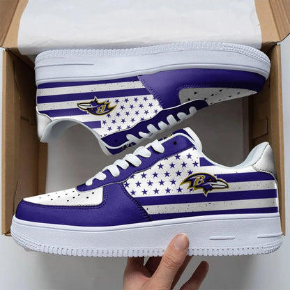 Baltimore Ravens Sport Team Air Force 1 Sneakers Shoes For Men And Women 201XO-4929