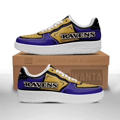 Baltimore Ravens Sport Team Air Force 1 Sneakers Shoes For Men And Women 213TY-2486