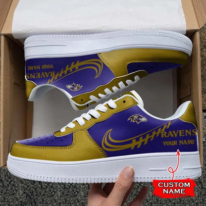 Baltimore Ravens Sport Team Air Force 1 Sneakers Shoes For Men And Women 204QZ-7767