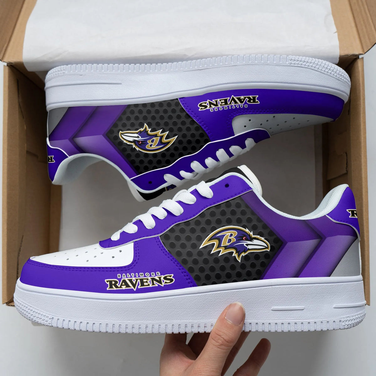 Baltimore Ravens Sport Team Air Force 1 Sneakers Shoes For Men And Women 388TB-9941