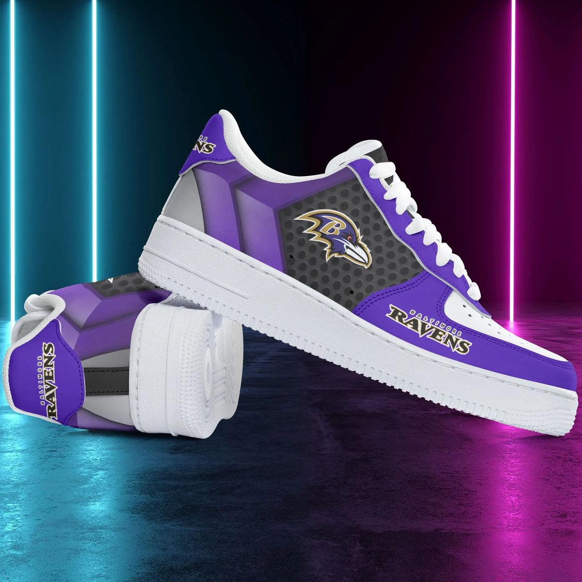 Baltimore Ravens Sport Team Air Force 1 Sneakers Shoes For Men And Women 388TB-9941