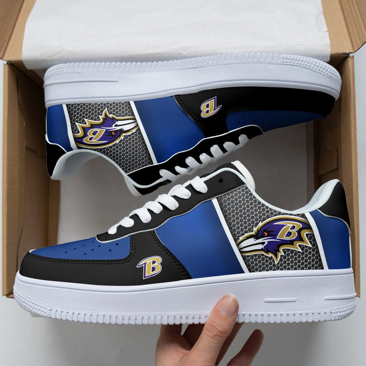 Baltimore Ravens Sport Team Air Force 1 Sneakers Shoes For Men And Women 323FL-7645