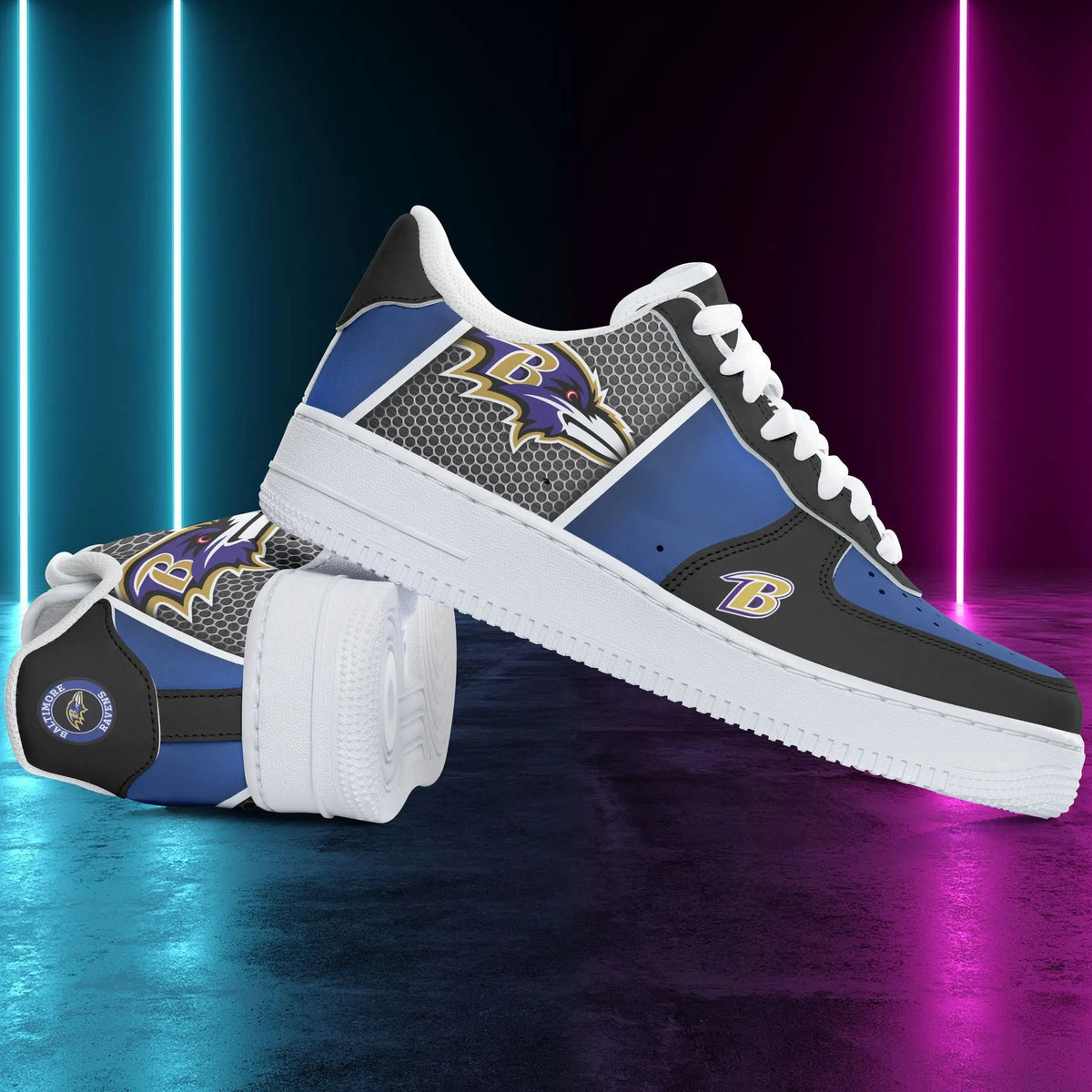 Baltimore Ravens Sport Team Air Force 1 Sneakers Shoes For Men And Women 323FL-7645
