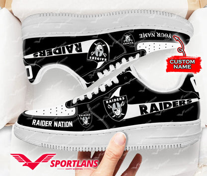 Las Vegas Raiders Sport Team Air Force 1 Sneakers Shoes For Men And Women 121BL-5031
