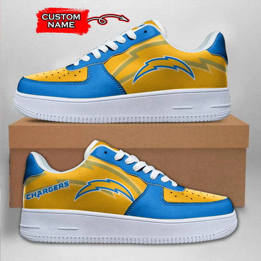Los Angeles Chargers Sport Team Air Force 1 Sneakers Shoes For Men And Women 383EE-2691