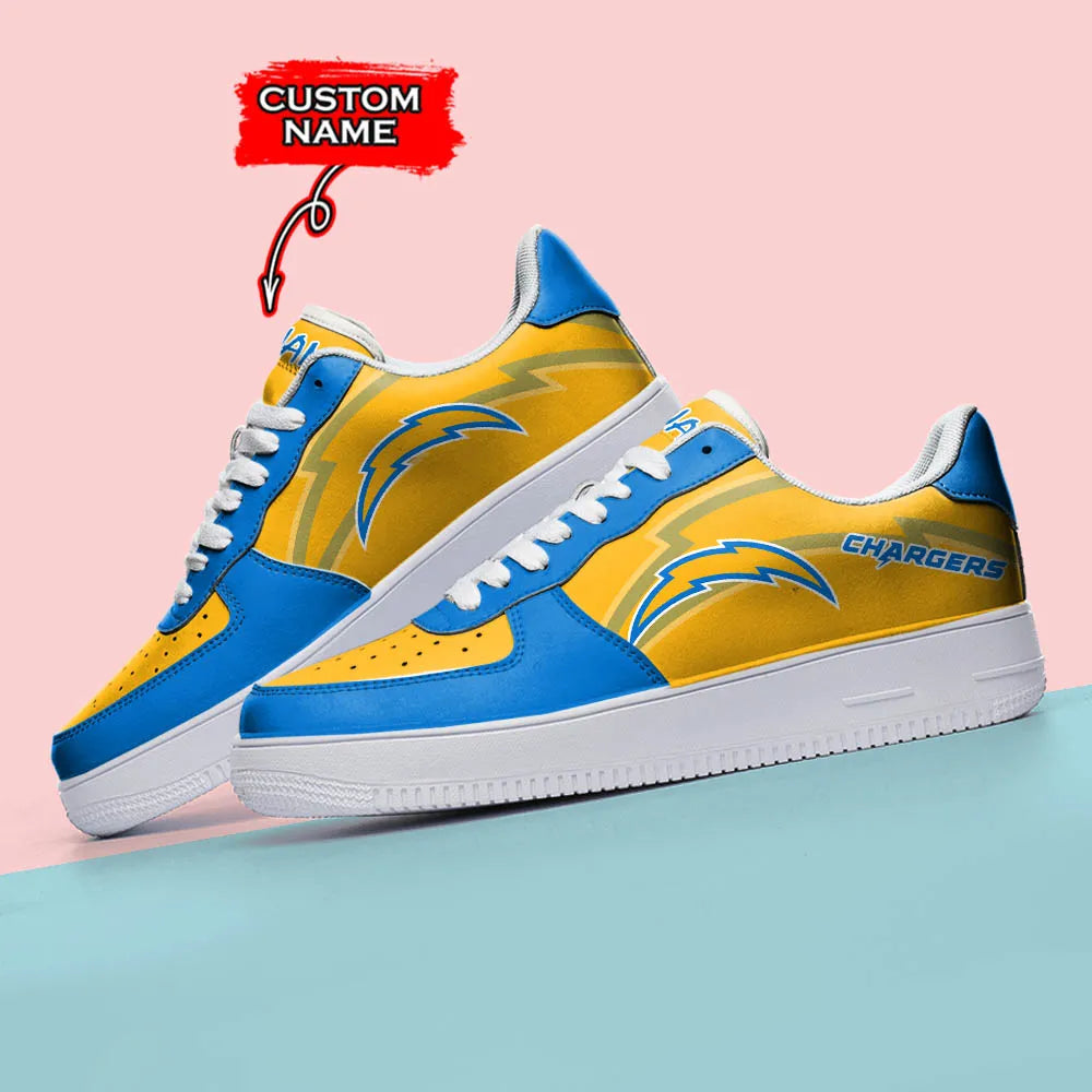 Los Angeles Chargers Sport Team Air Force 1 Sneakers Shoes For Men And Women 383EE-2691