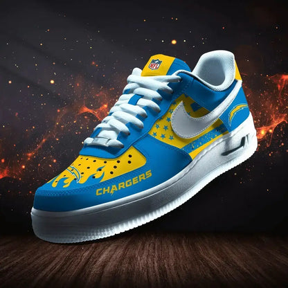 Los Angeles Chargers Personalized Version 6 Air Force 1 Shoes